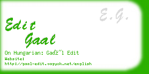 edit gaal business card